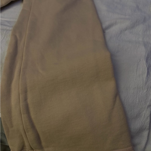 Rare Abercrombie Fitch Tan Sweatpants w/Embellish snowflake & board bum on butt - Picture 6 of 9